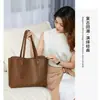 Bolsa Saco Feminina Primavera e Verão 2025 Nova Bolsa Feminina Bolsa Transversal Versátil Couro Genuíno Ombro Grande Capacidade Bolsa Saco para o Dia a Dia