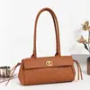 Bolso de hombro tipo baguette acolchado estilo Chanel transfronterizo para mujer, gran capacidad, lujo ligero, moderno, versátil, adecuado para ir al trabajo, bolso de hombro y de mano para mujer