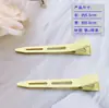 5,5CM clipe de cabelo sem costura cor de doce clipe de cabelo feminino menina diy clipe fofo clipe de metal geométrico ponta de clipe