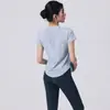 Conjunto Delgado Holgado Adelgazante Fitness Verano Ropa Deportiva Mujer Elástica Secado Rápido Ropa para Correr Ropa de Yoga Manga Corta Exterior