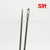 Paquete de 30 piezas 35-50 mm súper cómodas de usar Aguja S ojo grande aguja de coser a mano aguja de coser para el hogar aguja de acero herramienta de costura