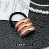 Anillo para el pelo de metal estilo punk europeo y americano, cuerda para el pelo, nicho, semicírculo, tubo redondo, anillo para el pelo, cuerda elástica para el pelo, aleación, anillo para el pelo de moda