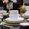 Plato de cuenco blanco de porcelana de alta calidad para alta temperatura, combinación libre, regalo para el hogar, cerámica de Jingdezhen, vajilla exquisita al por mayor