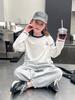 Camiseta Blanca de Manga Larga para Niñas Top Infantil Camiseta Base Ropa para Niños Grandes Ropa Interior Estilo Nuevo de Primavera 2025 para Niña