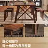 Mesa de Comedor Nórdica de Madera Maciza, Moderna y Sencilla, Adecuada para Sala de Estar y Comedor, Rectangular, Multifuncional, Juego de Mesa y Sillas de Comedor de Alta Gama