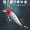 Cuchillo Plateado Mino Segunda Generación Lanzamiento Largo Hundimiento Lento Jugador Mino Señuelo de Pesca Artificial Boca de Vaca Hundimiento Señuelo de Pesca