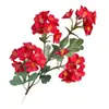Flores Artificiais Vermelhas para Celebrações de Casamento, Flores Artificiais para Salões de Casamento, Decoração de Casa, Buquês Artificiais de Rosa, Enfeites de Flores de Seda