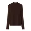 ¡Lavable en la lavadora! Top térmico clásico de tres colores sin costuras, mezcla de lana, perfecto para otoño e invierno, creando un look elegante y estilizado.