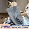 Shorts de Secagem Rápida Listrados Azul Marinho Masculino Verão Estilo Americano High Street plus size Soltos Marca de Moda Esportivo Casual