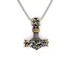 Collar Pulsera Cabeza de Lobo Vikingo Retro Nórdico Más Vendido Transfronterizo Set de Cadena de Acero Inoxidable Vikingo Fabricante Venta al por Mayor Dropshipping