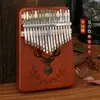 Piano de Pulgar para Principiantes Nivel Inicial Kalimba de 17 Tonos Piano de Dedo Instrumento Musical Portátil Piano de Dedo Kalimba