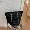 Bolsa Tote Grande Shuai Mi Jia com Padrão de Diamante Feminina 2026 Outono Nova Tendência Bolsa de Ombro Bolsa de Mão
