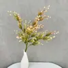 Ramo de flores artificiales, decoración de flores secas, decoración para sala de estar del hogar, accesorios para fotografía de bodas, ramo de lirios del valle, flores hechas a mano