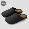 Pantuflas suaves de cuero, cerradas, sin cordones, impermeables, resistentes a la suciedad, silenciosas, de suela gruesa, antideslizantes, transpirables, ligeras, sencillas, adecuadas para uso diario en casa
