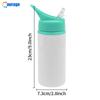 DIY Impresso Mais Vendido Canudo Pote de Alumínio Boca Larga À Prova de Poeira Colorido Chaleira de Água Pote de Viagem Fixo 600ml Canudo Bico de Águia Chaleira de Água