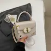 Bolsas de Alta Gama para Mujer Otoño e Invierno 2025 Nuevo Popular Versátil Color de Contraste Bolso Cruzado Muy Popular Bolso de Hombro Caja Bolso Cuadrado Pequeño