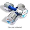 Haltere hexagonais galvanizadas personalizadas de fábrica, halteres revestidos, halteres de aço, pintados por imersão, halteres coloridos para fitness, sino de mão