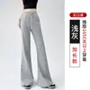 Outono/Inverno 2026 Em Estoque Atacado Estilo Americano Casual Calça Esportiva Casual Feminina com Cordão Cintura Elástica Cintura Baixa Levemente Flare