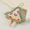 Boneca Pingente de Pelúcia Comida Desenho Animado Pizza Broche Durian Bolo de Morango Acessórios DIY para Roupas Bolsas para Exibição em Barraca