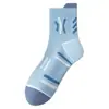 Calcetines Finos de Verano para Hombre, Calcetines Profesionales de Media Pantorrilla para Maratón, Deportes, Running, Calcetines Transpirables y Absorbentes de Sudor para Senderismo y Montañismo al Aire Libre