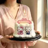 Decoración de pastel para el Día de San Valentín chino loveyou propuesta gatito acrílico pareja confesión decoración para hornear