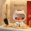 Luxo Leve de Alta Qualidade Pato Feliz Armazenamento de Chaves Decorações de Resina para Desktop Presentes de Inauguração de Casa Sala de Estar Decoração de Casa
