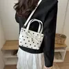 Bolso de Lunares de Nicho Súper Popular para Mujer 2026 Nueva Moda Bolso Cruzado Versátil Bolso de Mano Exquisito Bolso Cubo Bolso Tote Pequeño