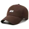 Boné de Baseball Bordado com Letras Pequenas, Estilo Coreano, Versátil, Emagrece o Rosto, Chapéu de Sol para Uso Externo
