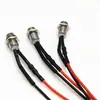 Lámpara súper brillante cuentas LED diodo emisor de luz indicador agujero de luz 6MM con portalámparas de alambre 3V5V6V12V24V220V
