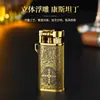 Nuevo Llegada 5501 Encendedor de Metal Retro con Rueda de Molienda Personalizado Creativo Inflable a Prueba de Viento Encendedor de Gas Dropshipping