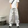 Outono 2026 Novos Calças Casuais Masculinas Estilo Americano Marca da Moda Calças Foice Soltas Retas Simples Moda Versátil Calças Longas
