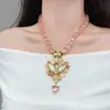 Collar de Moda de Lujo Resistente con Borla de Pedrería para la Noche, Collar de Alta Gama para Mujer de Círculos Sociales Selectos
