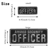 Velcro Transfronterizo Grande Personal de Seguridad Inglés Parche de Tela Bordado Insignia Decorativa Trasera Parche Transfronterizo
