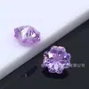 Novo produto do fabricante: Zircônia trevo atacado 6*6-8*8mm zircônia colorida de trevo de quatro folhas, popular no Xiaohongshu, pedras soltas