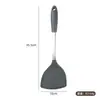 Espátula de silicone espessa anti-queimadura antiaderente para wok colher de sopa para mexer colher para mexer escorredor grande doméstico conjunto de espátulas para fritar utensílios de cozinha