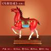 Jishanyuan cor de cobre cavalo decoração doze cavalos do zodíaco artesanato decoração de casa presente 5040
