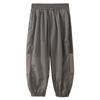 Pantalones antimosquitos con costuras de malla para niños, pantalones de seda de hielo finos y transpirables de verano, pantalones de farol para niños y niñas, pantalones sueltos de secado rápido