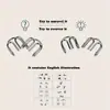 Rompecabezas Divertido de Anillos Chinos de Metal Rompecabezas Inteligente Juego de Lógica IQ para Niños Adultos Entretenimiento Familiar Juguete Educativo