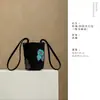 Bolsa de almacenamiento para juego de té de algodón tejido, bolsa cilíndrica gruesa para viaje, bolsa de ceremonia de té de tamaño grande para maestros de té