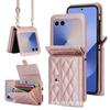 Funda Plegable Samsung Zflip8/7/ 40% de descuento Estilo Bolso Cruzado Adecuada para Huawei/Oppo/Moto Funda de Cuero tipo Acordeón Estilo Chanel