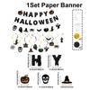 Nuevo Traje de Vajilla para Fiesta de Halloween Fiesta de Vacaciones de Halloween Plato de Papel Decorativo de Calabaza Vaso de Papel de Seda