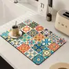 Estilo Americano de Luxo Leve Sensação de Alto Padrão Tapete Drenante Doméstico Cozinha Máquina de Café Tapete de Controle de Água Mesa de Jantar Absorção de Água Absorção de Óleo Tapete de Secagem Rápida