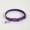 Correa de nailon para mascotas collar de gato hebilla de seguridad hebilla de gato correa de color Campana mascota collar de gato multicolor colorido