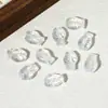 Cuentas de vidrio para peces con degradado bicolor y agujeros verticales, accesorios para joyería DIY para pulseras, collares y pendientes