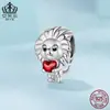 Aifula Plata de Ley S925 Cuentas Lindas del Rey León DIY Cuentas Sueltas Accesorios de Joyería Simba Europeos y Americanos Venta al por Mayor Cuentas