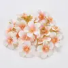 Simulación de pétalos de flor de cerezo pequeños mini corona de flores de seda accesorios de clip decoración de boda para el hogar cabeza de flor artificial