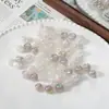 Cuentas redondas de acrílico iridiscente, cuentas sueltas coloridas de luz suave con agujero pasante, cadena para teléfono hecha a mano DIY, pulsera, accesorios de joyería, cuentas sueltas