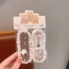 Cinta Mágica para Flequillos de Niñas, Herramienta de Fijación de Cabello a Cuadros Color Café con Leche para Niños, Herramienta para Peinar y Organizar el Cabello, Pinza para el Cabello de Bebé, Accesorio para el Cabello