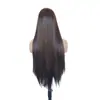 Peruca Popular de Renda Sintética para Comércio Exterior 13*4 Renda Frontal Fibra Sintética de Alta Temperatura Peruca de Estilo Natural
