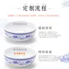 Melamina tigela pequena de porcelana azul e branca tigela de plástico comercial tigela de arroz para restaurante hotel tigela de sopa tigela de mingau tigela para molho temperado para hot pot
